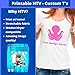 Royal Elements Printable T-Shirt Transfer Paper for Dark and Light Fabrics - 10 Heat Transfer Vinyl Sheets for Inkjet Printers