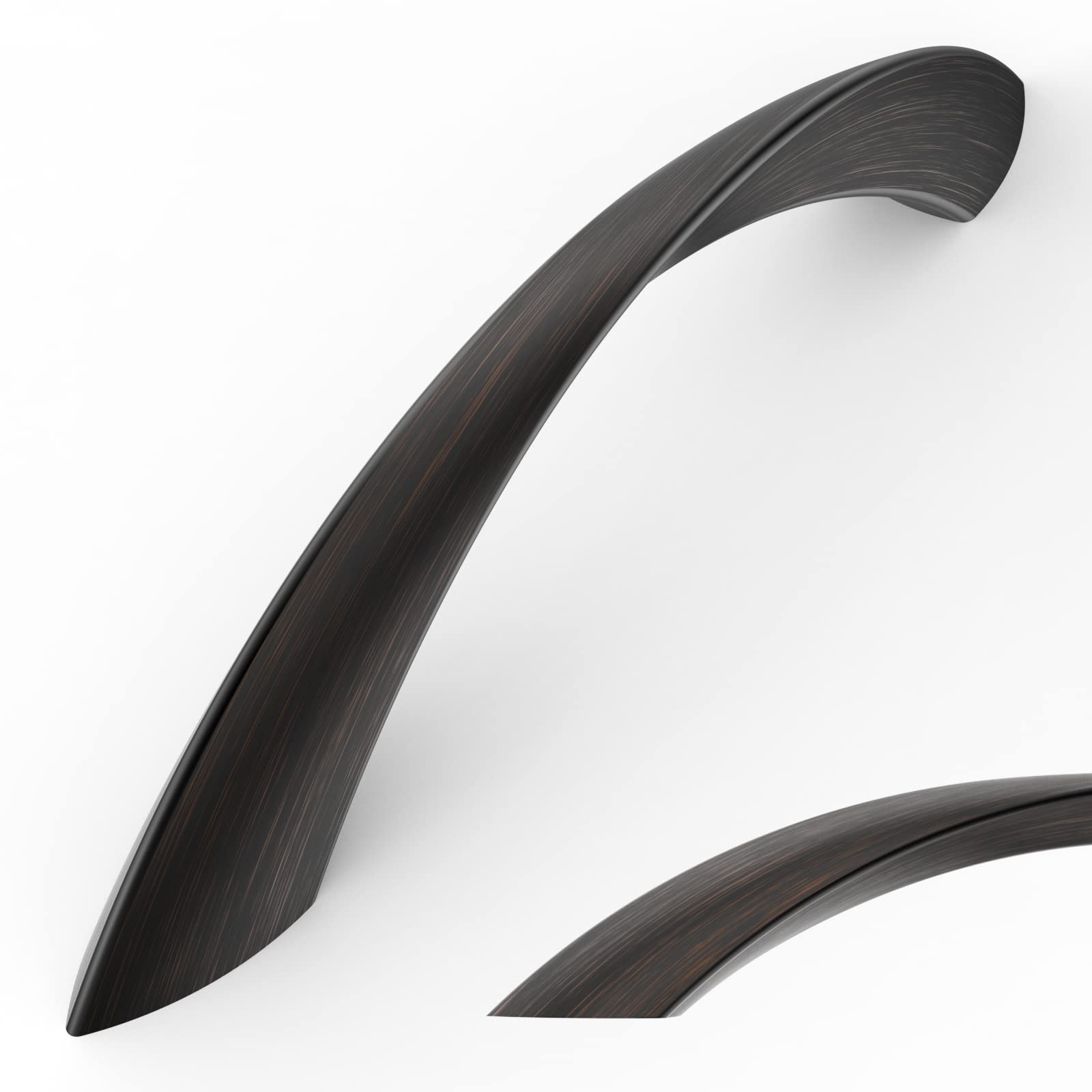 Photo 1 of Amerdeco 10 Pack Oil Rubbed Bronze 3.75 Inch(96mm) Hole Centers Kitchen Arch Twisted Cabinet Pulls Cabinet Hardware Kitchen Handles for Cabinets Cupboard Handles Drawer Pulls ZH0048