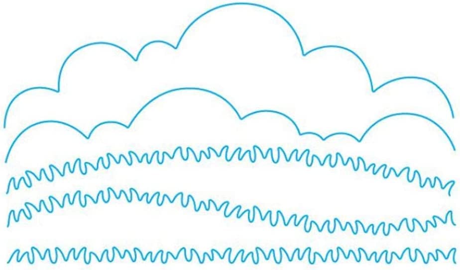 Cloud Grass Border Cutting Dies for Card Making，Cutting Dies Cut Stencils for DIY Scrapbooking Photo Album Decorative Embossing Paper Dies for Card Making Templated