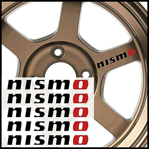 1 Set For Nismo Rim decal sticker wheel bumper handle sticker kit (Style:2,BLACK)