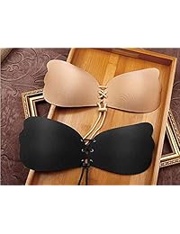 Sujetador sin tirantes sin respaldo Arlumi para dama Sujetador push up adhesivo invisible autoadhesivo invisible Paquete de 2