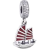 Sailing Boat Charm 925 Sterling Silver Ship CharmSport Charm Travel Charm for Pandora Charm Bracelet