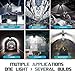 Wireless Tribright Led Garage Light 60W-6000lm-Florescent-Shop-Light Screw-in 4 FT Deformable Basement Light for Garage Workshop Basement Storage and Barn, LED Light Bulb (500W Equivalent) (60)