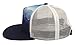 45 Supply Co. Classic Trucker Hat Mesh Back Flat Visor (Everest Design: Blue, White)