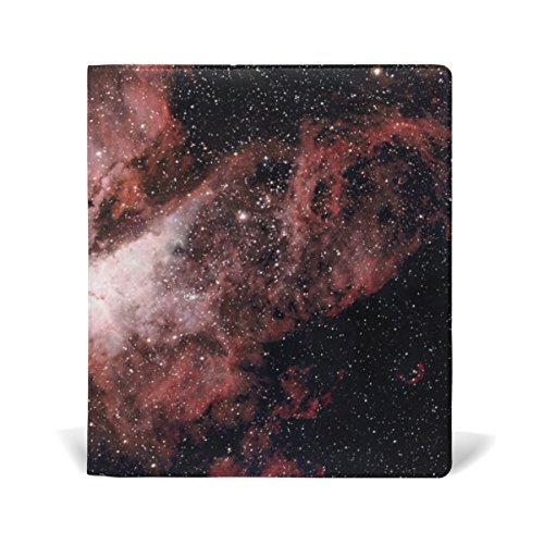 Black Star Stretchable Leather Book Covers Standard Size for Student Hardcover Textbooks Fits Up to 9x11-Inch for School Girls Boys Gift
