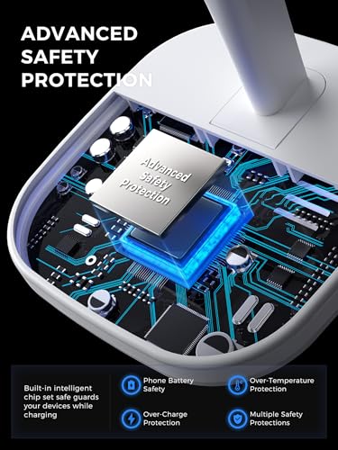 HJCE Cargador Inalámbrico 3 En 1 (para MagSafe), 3 En 1 Cargador Magsafe Compatible con iPhone 17, 16, 15, 14, 13, 12, Serie Apple Watch, Ultra, AirPods Pro 4/3/2 (Adaptador Incluido) (Blanco