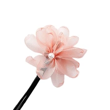Amazon Com Joyfeel Flower Pearl Hair Styling Tool Hairpins Hair
