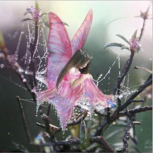 5D Diamond Painting Kits Full Square Drills Little Fairy Cross Stitch Rhinestone Arts Craft for Adults DIY