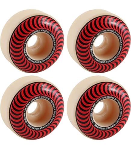 Amazon.com : Spitfire Skateboard Wheels F4 Classics 99A Red/White
