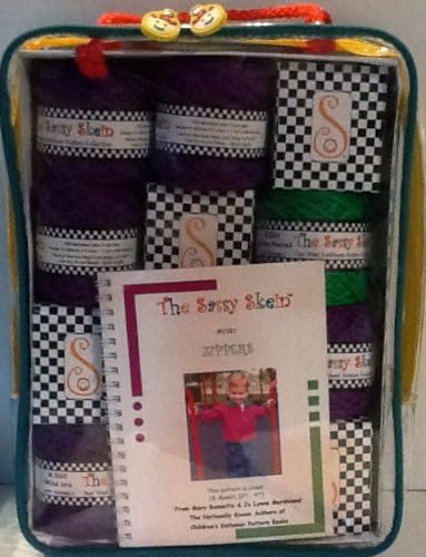 The Sassy Skein Easy to Knit Garment Kit #1021; Zippers