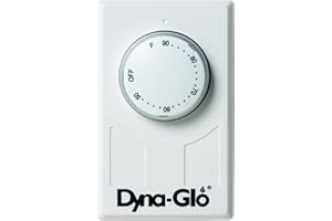 Dyna-Glo 28A 240V Double-Pole Wall Thermostat, White