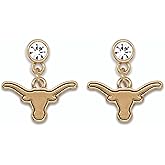 Texas Longhorns Lydia Gold Earrings Jewelry Gift Licensed UT