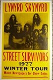 Lynyrd Skynyrd Street Survivors 1977 Winter Tour Concert Poster