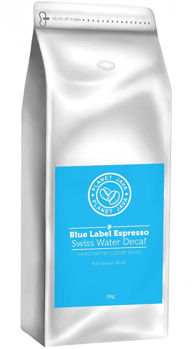 Buy Java Blue Label Swiss Water Decaf Coffee Beans (1kg) Hand