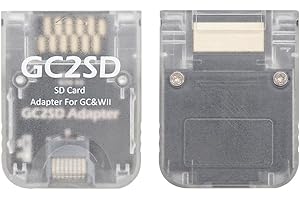 GC2SD Micro SD Card Adapter TF Card Reader for Gamecube Wii Console, Memory Card Adapter for NGC Wii Video Game Console (Tran