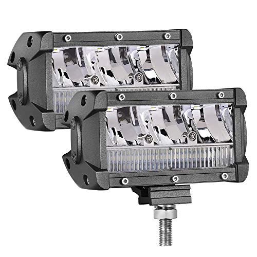 LED Pods, OFFROADTOWN 2Pcs 5 Inch 130W LED Light Bar OSRAM Spot Flood Combo Beam Off road Driving Light LED Cubes LED Work Light Fog Lamps for Truck SUV Jeep ATV UTV Boat Motorcycle