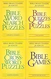 Bible Brain Teasers for Adults (4 Book Set includes:Bible Crossword Puzzles;Bible Games;Bible Quizzes & Puzzles;Bible Word Search Puzzles) by