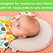 Baby Head Shaping Memory Foam Pillow - 2 Organic Cotton Covers ! - Prevents Newborn and Infant Flat Head Syndrome - Breathable- Protective - Extended Warranty