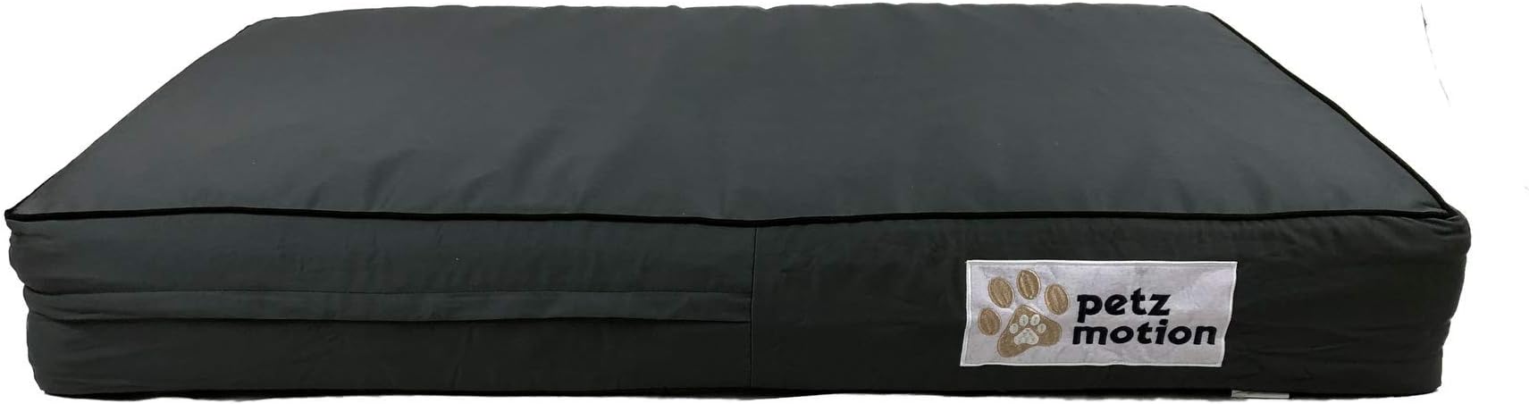Petzmotion Premium Orthopaedic Memory Foam Dog Bed Mattress, Waterproof Liner, Washable Cover, Great for Pet Arthritis, Hip Dysplasia Etc. (Medium, Grey Oxford)