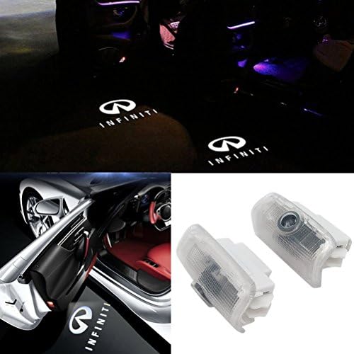 Grolish 2Pcs Car Door Logo Projector Light Symbol Welcome Lamp Kit for Infiniti EX FX G M Series Q50 Q70 QX70 QX50