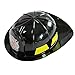 Fireman Fire Fighter Halloween Dressup Costume w Hat (2/4, Black)