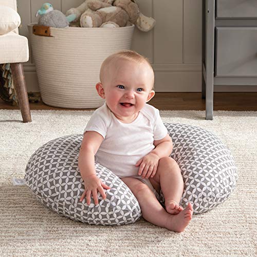 Boppy Original Nursing Pillow and Positioner, Geo Circles, Cotton Blend