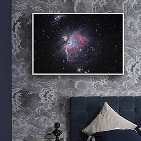 Framed Canvas Wall Art for Living Room, Bedroom Glitter Galaxy Canvas Prints for Home Decoration Ready to Hang - 16x24 inches