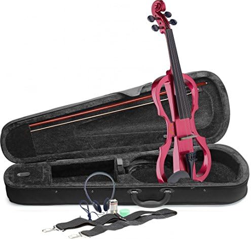 Lucky Penny EVX/MRD Metallic Red 4/4 silent violin electric violin w/Hard case +