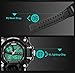 Bounabay Men's Analog Display Sports Military Wrist Watch Multifunctional 5ATM Waterproof Quartz with LED Backlight