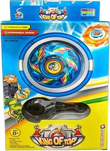 Siddhi Vinayak™ Latest Speedy Metal Bey-Blades Battle Game Set 5D Fusion Model Set with Ripcord Launcher - 4 (8D Bey-Blades)