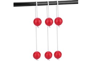 Ladder Ball Game 3 Pairs Outdoor Sports Ball Toss Bolas Set Replacement Sports Balls Bolo Balls for Ladder Toss Game (Red)