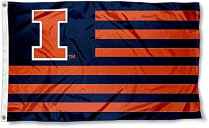 Amazon Com College Flags Banners Co Illinois Fighting Illini