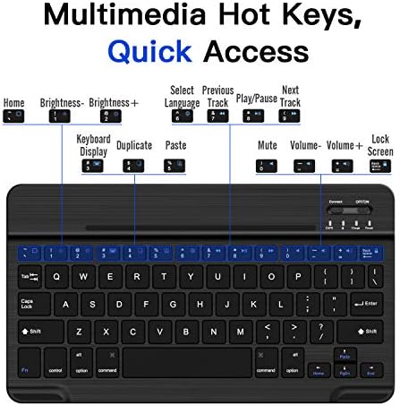 MoKo Clavier Bluetooth pour 2018/2017 iPad 9.7 6ème/5ème génération/iPad Pro 9.7/iPad Air/iPad Air 2, Clavier Ultra-Mince sans Fil avec Batterie Rechargeable et Confortable Tactile Slim - Noir - Bestbluetooth.fr MoKo Clavier Bluetooth pour 2018/2017 iPad 9.7 6ème/5ème génération/iPad Pro 9.7/iPad Air/iPad Air 2, Clavier Ultra-Mince sans Fil avec Batterie Rechargeable et Confortable Tactile Slim - Noir