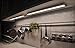 GETINLIGHT Dimmable Hardwired or Plugged-in Under Cabinet LED Lighting with ETL Listed, Edge lit Technology, Soft White(3000k), Matte White Finished, 12 Inch, IN-0201-1-WH