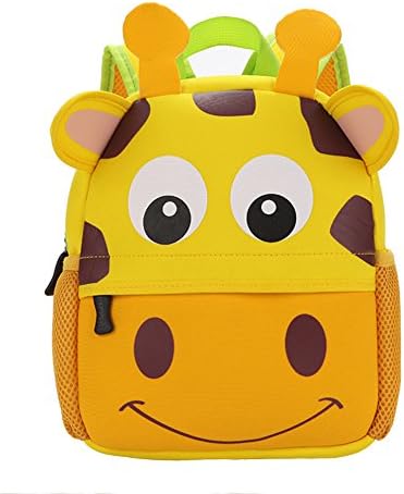 Moolecole Kindergarten Children Light Cute Animal School Bag Backpack Giraffe