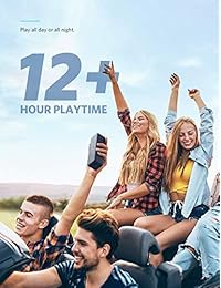 Altavoces Bluetooth portátiles, Soundcore Motion B by Anker, 12 W IPX7 impermeables, altavoces inalámbricos con 12 horas de tiempo de reproducción, doble controlador con micrófono integrado, TWS, compatible con iPhone, Samsung, iPad, etc.