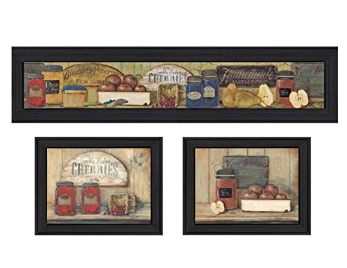 Trendy Decor4U Kitchen Collection By Pam Britton Printed Wall Art, 78 Inch X 15 Inch, 3 Piece