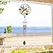 CREATIVE DESIGN 32''H Hummingbird Wind Chimes, Portable Metal Garden Wind Chimes for Home Garden Decoration