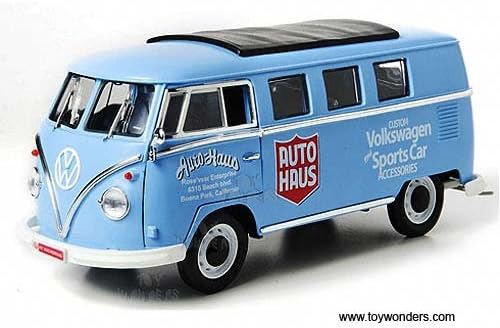 12852 1962 Volkswagen Microbus Haus 12852 kh5x9s6v 1/18 scale j58bsgjcw Greenlight car car 12852 Greenlight - 1962 Volkswagen Microbus " Haus" . 1:18 scale d