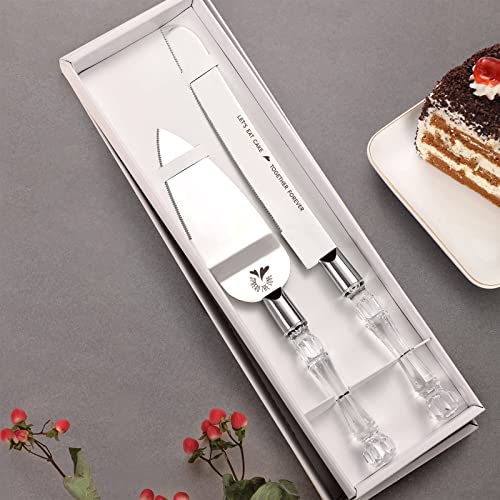 AW BRIDAL Wedding Cake Knife And Server Set Personalized Cake Server