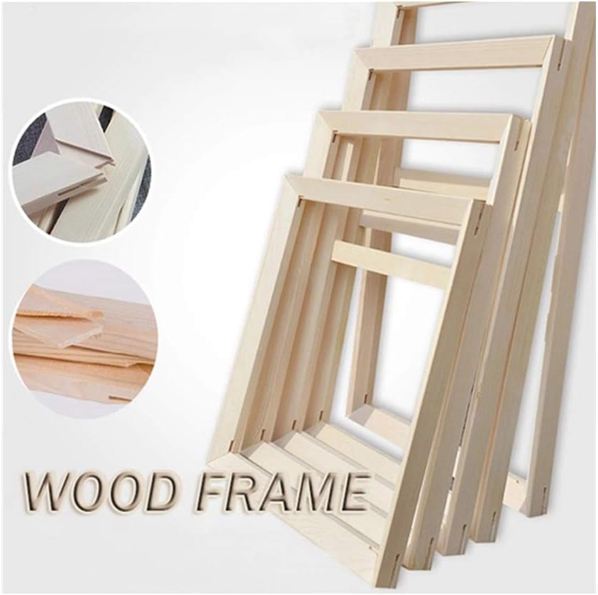 DIY Painting by Numbers Kits Canvas Combination Wooden Frame for 40x50 cm/12x16 Inch Picture