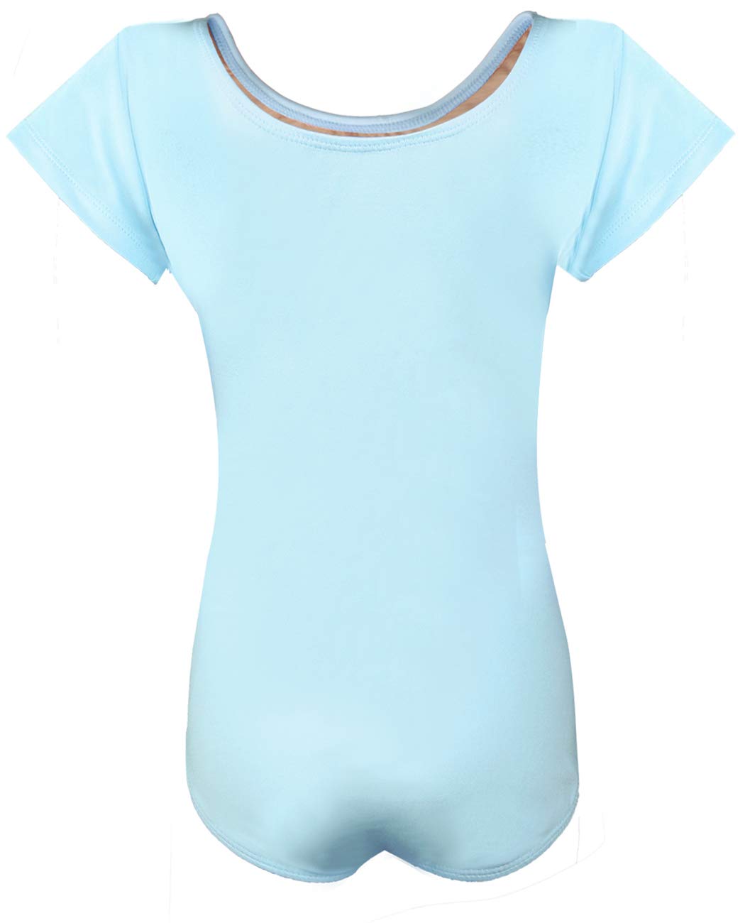 Gymnastics Leotards for Girls, Aaronano Ballet Leotards for Girls with Short Sleeve Blue Black Pink Toddler Leotard