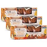 Kii Naturals Artisan Chips - Apricot Orange and Almond With Black Sesame - 3 PACK - KOSHER