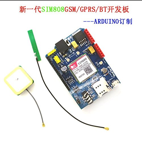 AuBreey SIM808 GPRS/GSM+GPS Shield 2 in 1 Shield GSM GPRS GPS Development Board SIM808 Module for Arduino