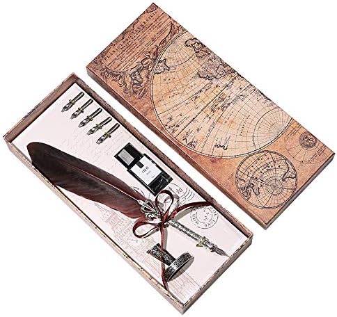 Plumas estilográficas Tongdour Pluma Dip Set de tinta para ...