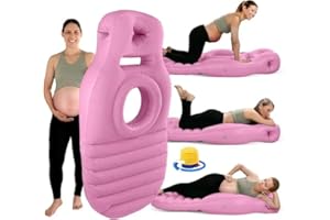Inflatable Pregnancy Pillow with Belly Hole, Portable Pregnancy Blow Up Pillow, Full Body Pregnancy Pillow for Pregnant Women