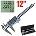 iGaging Digital Electronic Caliper Absolute Origin Smart Bluetooth Connectivity - IP54 Protection/Extreme Accuracy (12