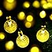 APEXPOWER Christmas Solar String Lights 30LED 21ft 8 Modes Waterproof Outdoor Indoor Decorative Lights for Patio Lawn Garden Home Holiday Party Xmas Tree (Warm White)
