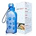 ANPETBEST Dog Water Bottle 325ML/11oz 650ML/22oz Portable Dispenser Travel Water Bottle Bowl for Dog Cat Small A (22oz/650ml-Blue)