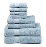 Premium 100% Cotton 8-Piece Towel Set (2 Bath Towels 30
